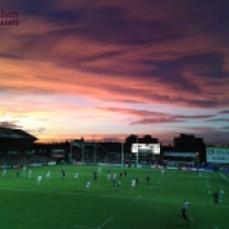 Rugby Field Sunset